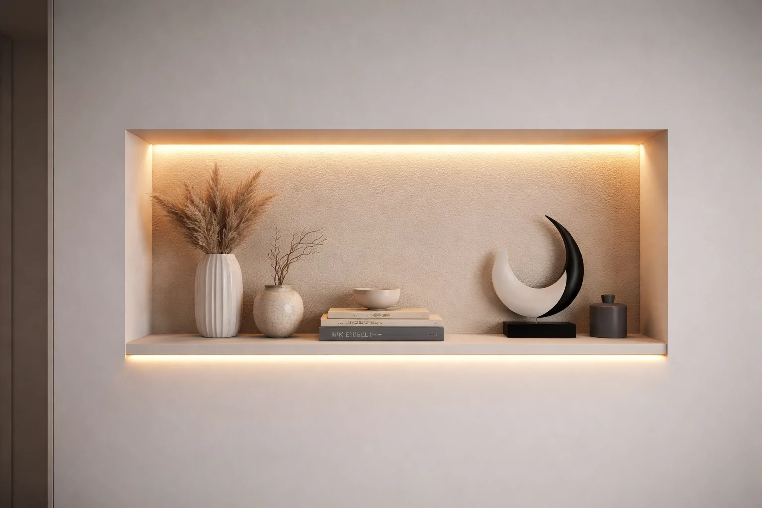 Niche murale LED moderne Niche murale LED éclairage indirect Genève