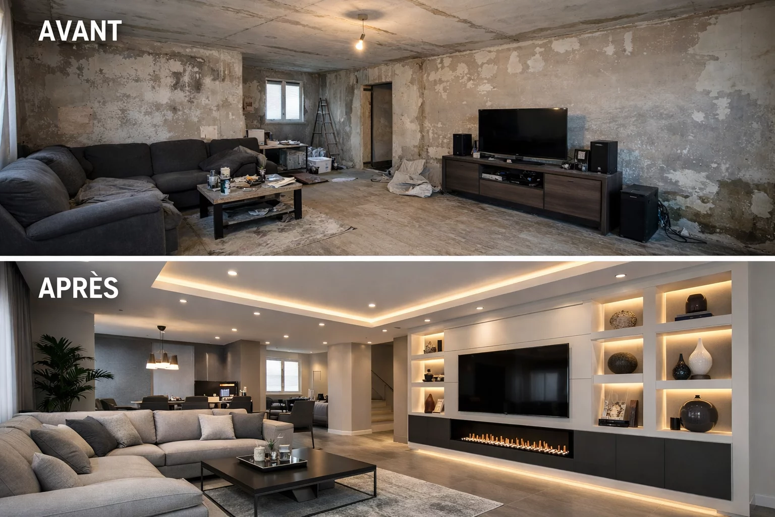 Rénovation moderne appartement Genève